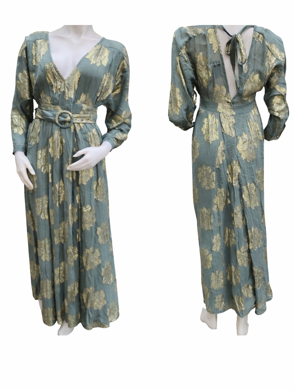 Asos Foiled diaphanous maxi dress 8